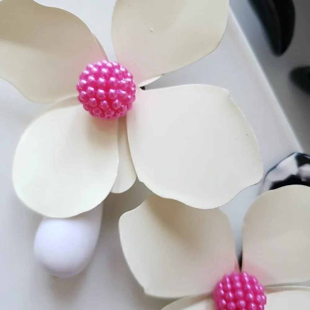 New! Zara Big Flower Earrings